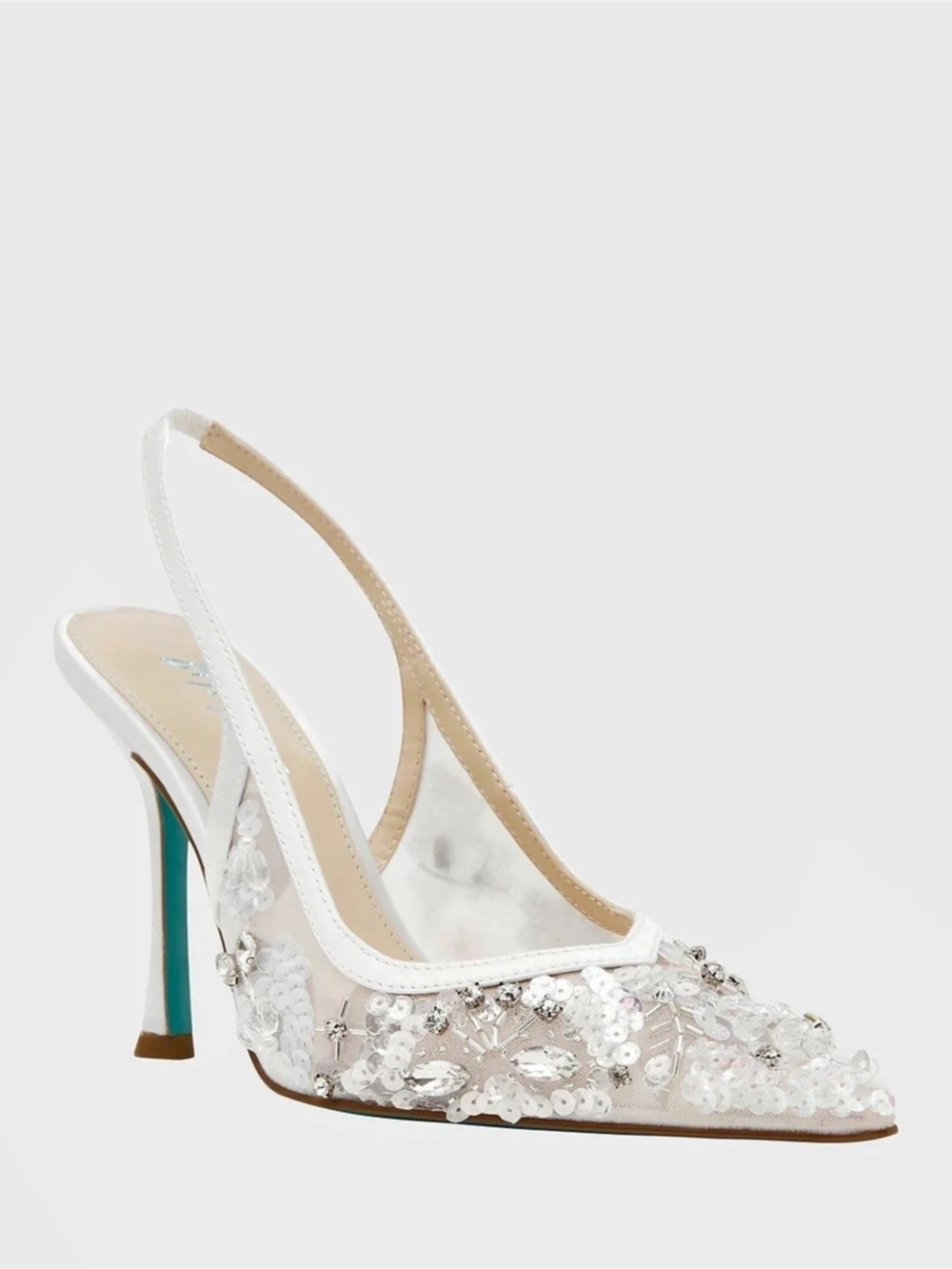 Betsey Johnson Eddie Ivory Slingback Pump White
